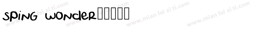 sping wonder字体转换